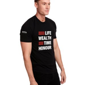 Life Wealth Time Honor Black