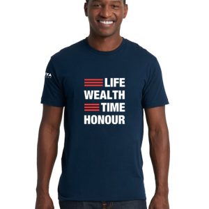 Life Wealth Time Honor Blue